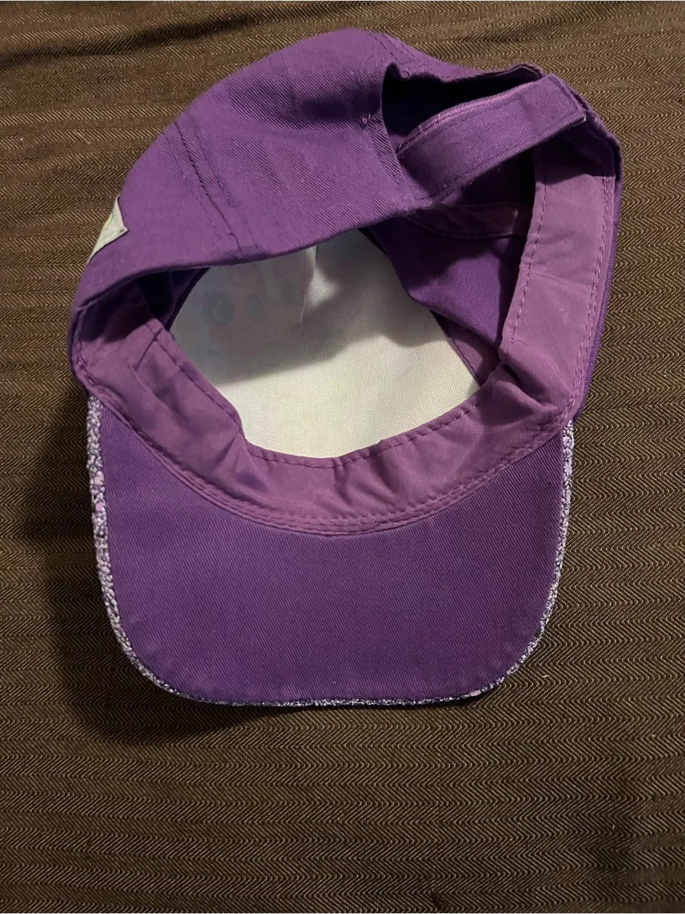 Kids Shopkins Girls Toddler Cap Hat Glitter Purple Style Adjustable.